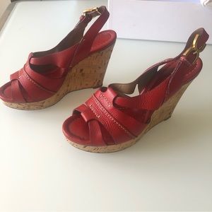 Chloe Renna Calf Wedge Sandals